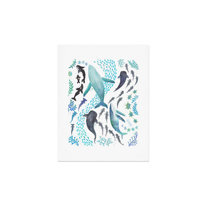 Sharks, Humpback Whales, Orcas & Turtles Ocean Play Print Art Print Gallery Image 3