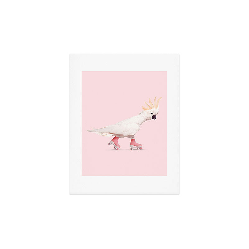 ROLLERSKATING COCKATOO Art Print Gallery Image 2