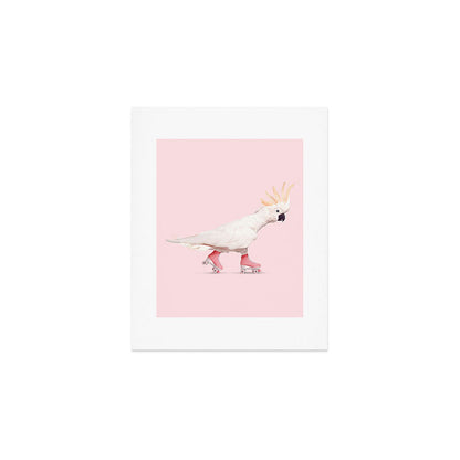ROLLERSKATING COCKATOO Art Print Gallery Image 1