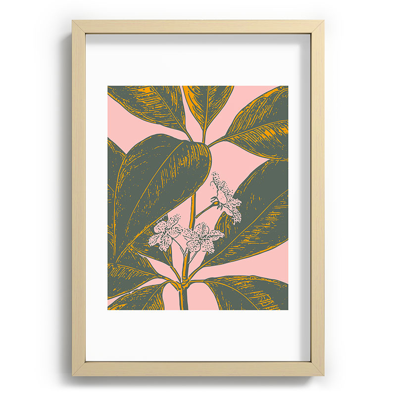 Modern Botanical Banana Leaf Framed Art Print Gallery Image 97