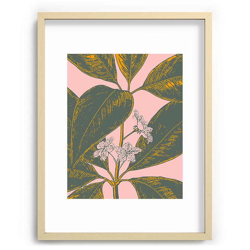 Modern Botanical Banana Leaf Framed Art Print Gallery Image 99