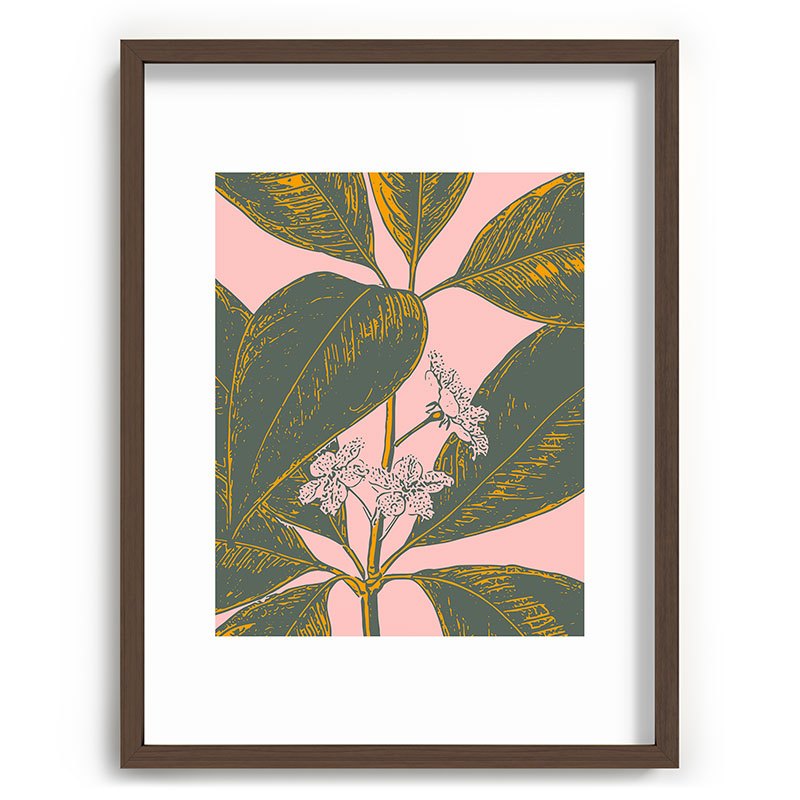 Modern Botanical Banana Leaf Framed Art Print Gallery Image 92