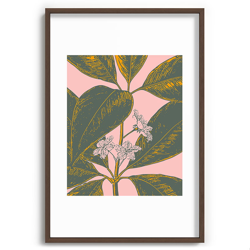 Modern Botanical Banana Leaf Framed Art Print Gallery Image 94
