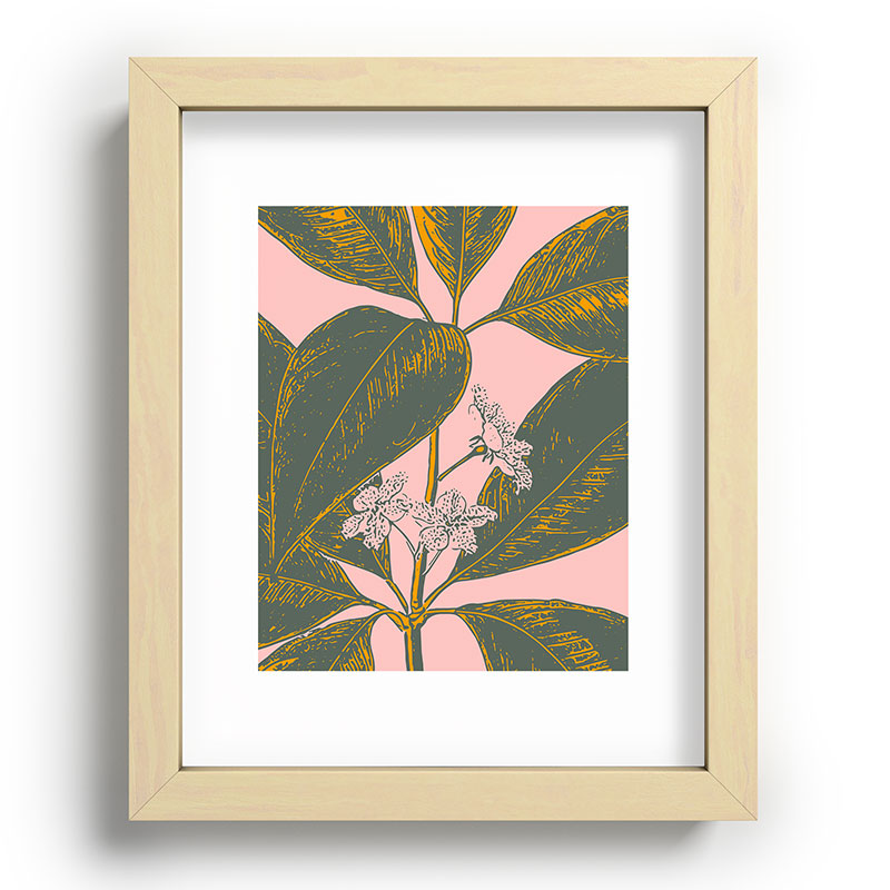 Modern Botanical Banana Leaf Framed Art Print Gallery Image 95