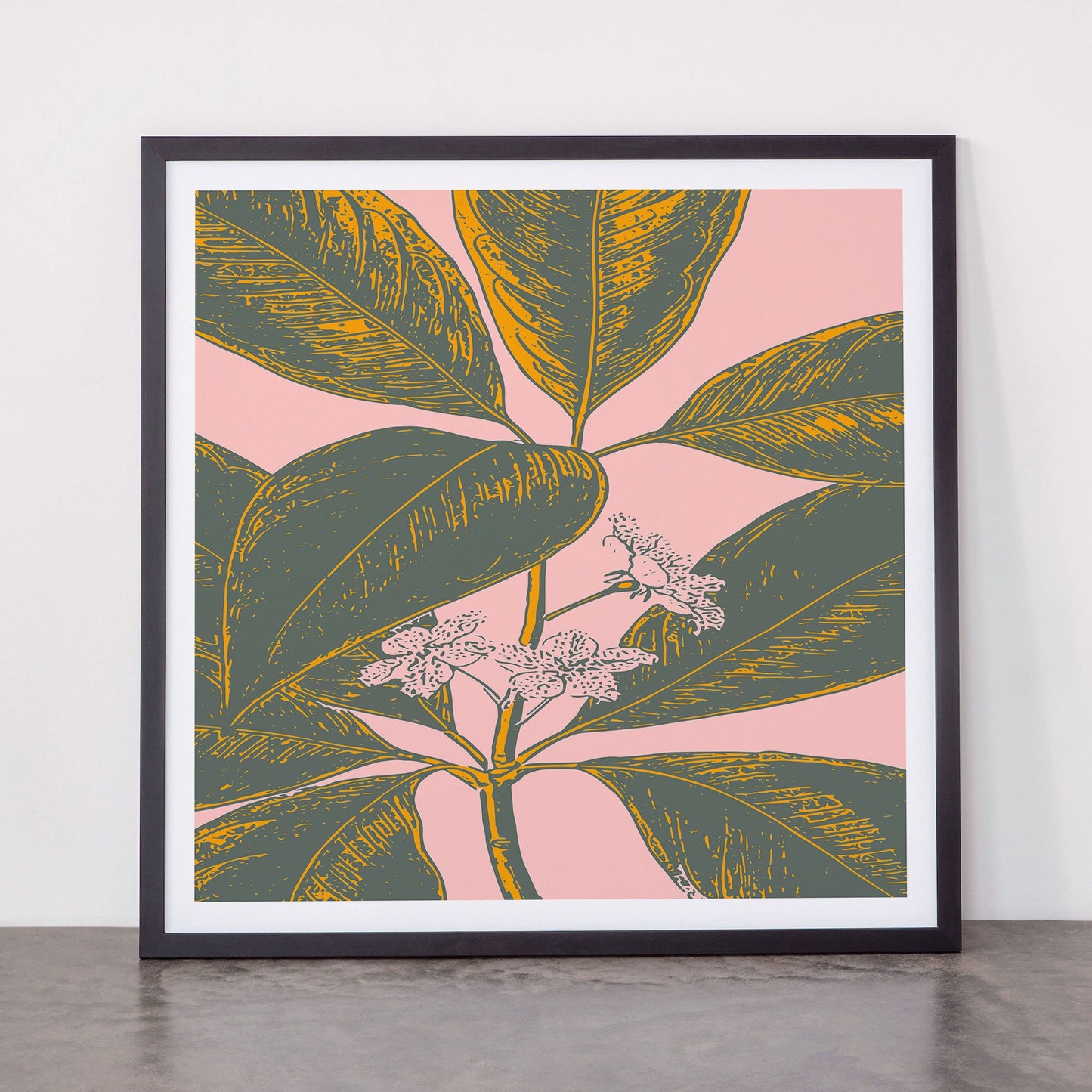 Modern Botanical Banana Leaf Framed Art Print Gallery Image 55