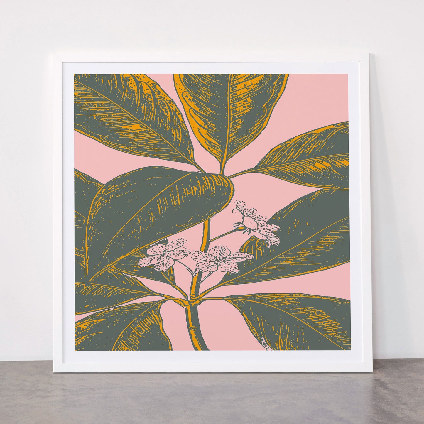 Modern Botanical Banana Leaf Framed Art Print Gallery Image 87