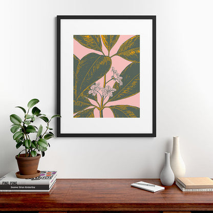 Modern Botanical Banana Leaf Framed Art Print Gallery Image 48