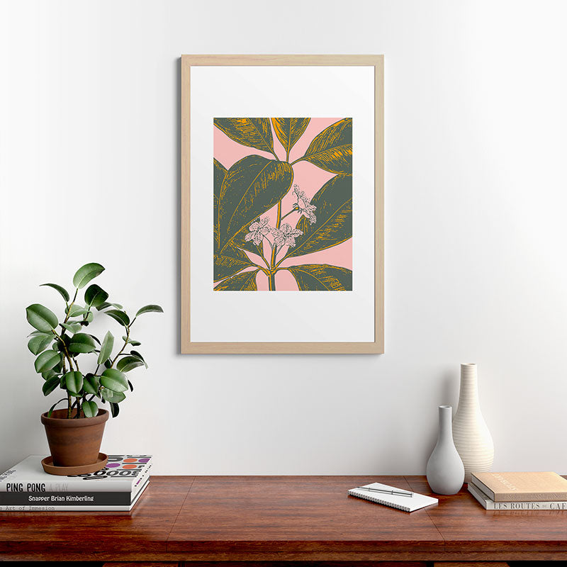 Modern Botanical Banana Leaf Framed Art Print Gallery Image 65