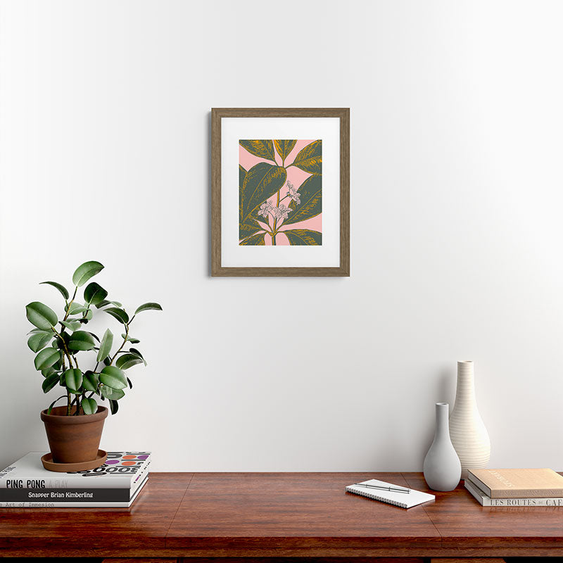 Modern Botanical Banana Leaf Framed Art Print Gallery Image 53