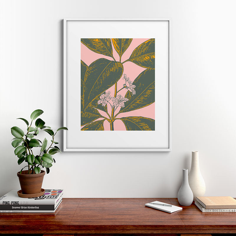 Modern Botanical Banana Leaf Framed Art Print Gallery Image 39