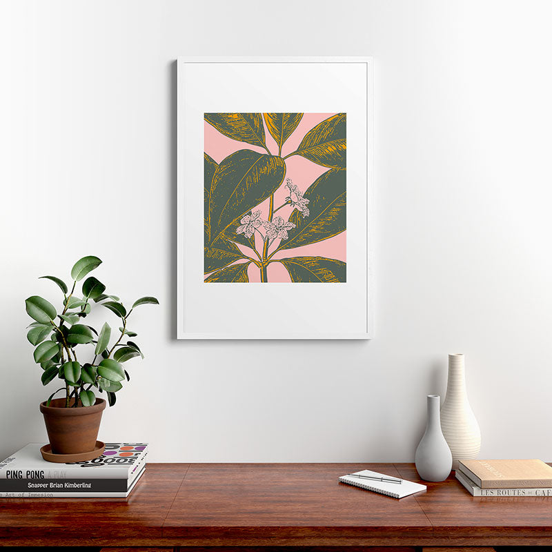 Modern Botanical Banana Leaf Framed Art Print Gallery Image 37