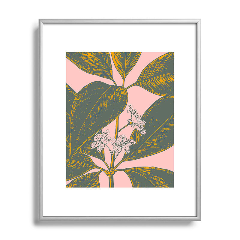Modern Botanical Banana Leaf Framed Art Print Gallery Image 129