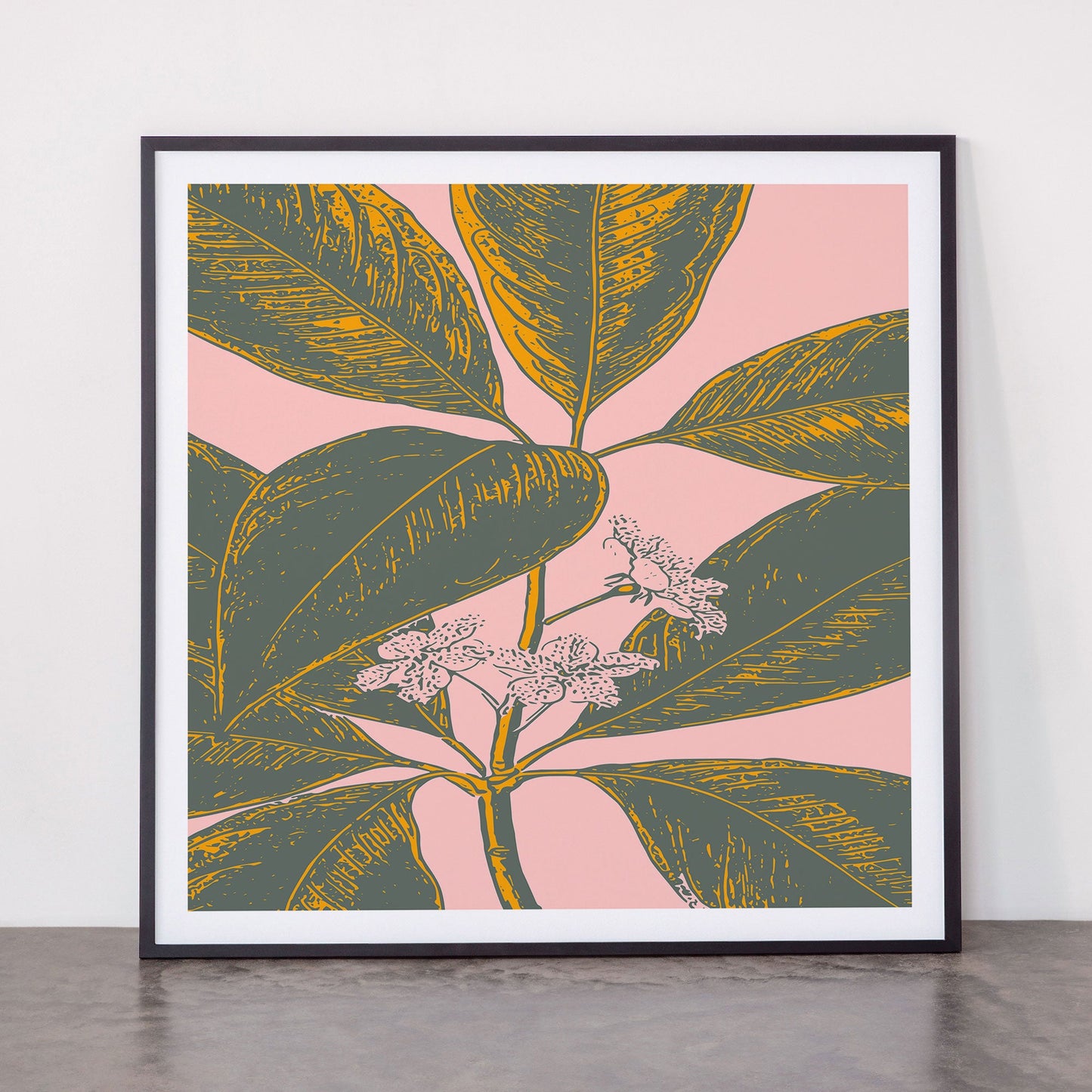 Modern Botanical Banana Leaf Framed Art Print Gallery Image 11
