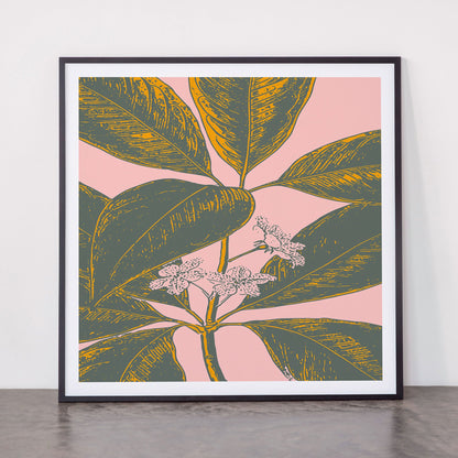 Modern Botanical Banana Leaf Framed Art Print Gallery Image 11