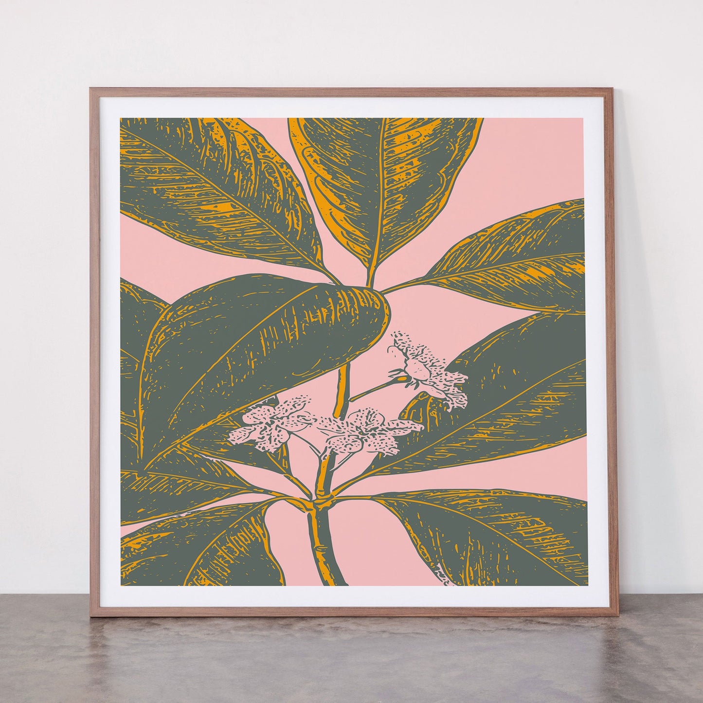 Modern Botanical Banana Leaf Framed Art Print Gallery Image 21