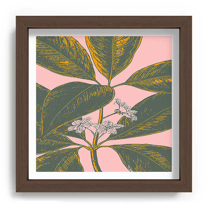 Modern Botanical Banana Leaf Framed Art Print Gallery Image 98