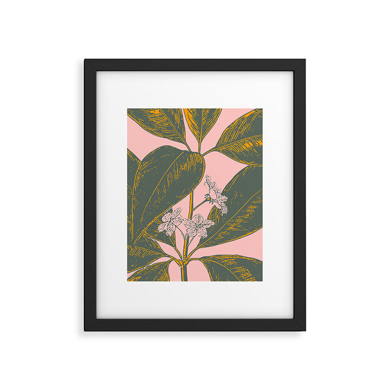 Modern Botanical Banana Leaf Framed Art Print Gallery Image 3