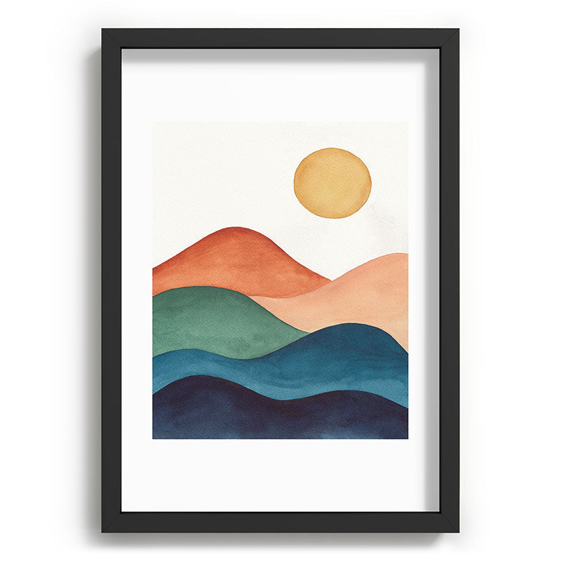 Colorful Abstract Mountains Framed Art Print Gallery Image 81