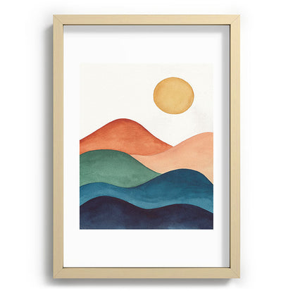 Colorful Abstract Mountains Framed Art Print Gallery Image 97