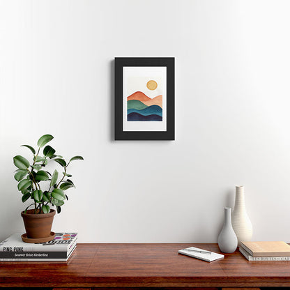 Colorful Abstract Mountains Framed Art Print Gallery Image 42