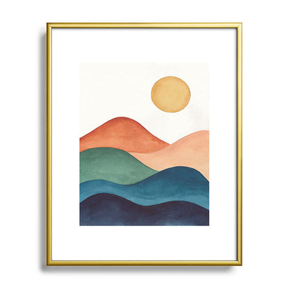 Colorful Abstract Mountains Framed Art Print Gallery Image 121