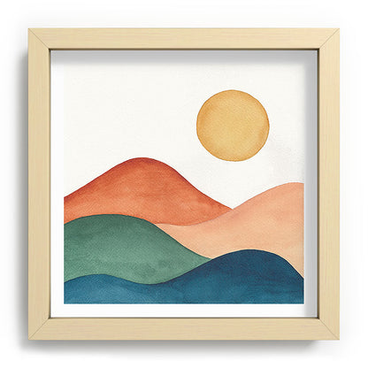 Colorful Abstract Mountains Framed Art Print Gallery Image 106