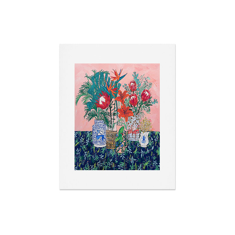 The Domesticated Jungle - Floral Still Life Art Print Gallery Image 3