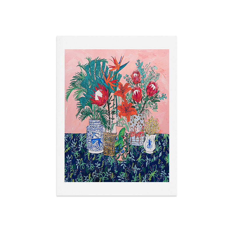 The Domesticated Jungle - Floral Still Life Art Print Gallery Image 5