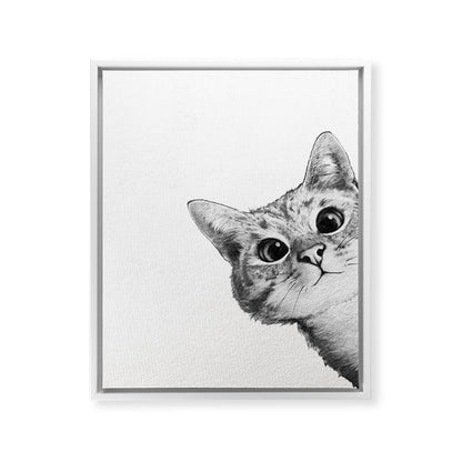sneaky cat Framed Canvas Print Gallery Image 31