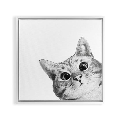 sneaky cat Framed Canvas Print Gallery Image 29