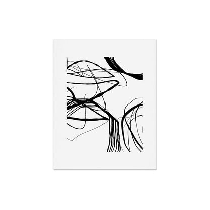 Flowing Ink Dynamics Black And White Art Print Gallery Image 4