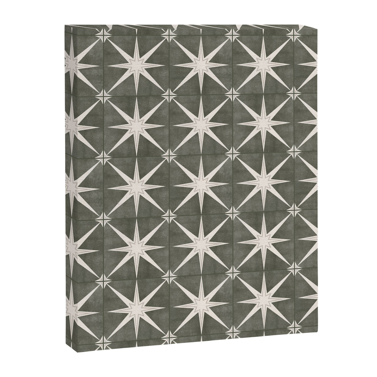 arlo star tile - olive Canvas Print Gallery Image 7