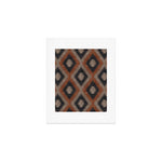 aztec neutrals - inkwell & taupe Art Print Gallery Image 1