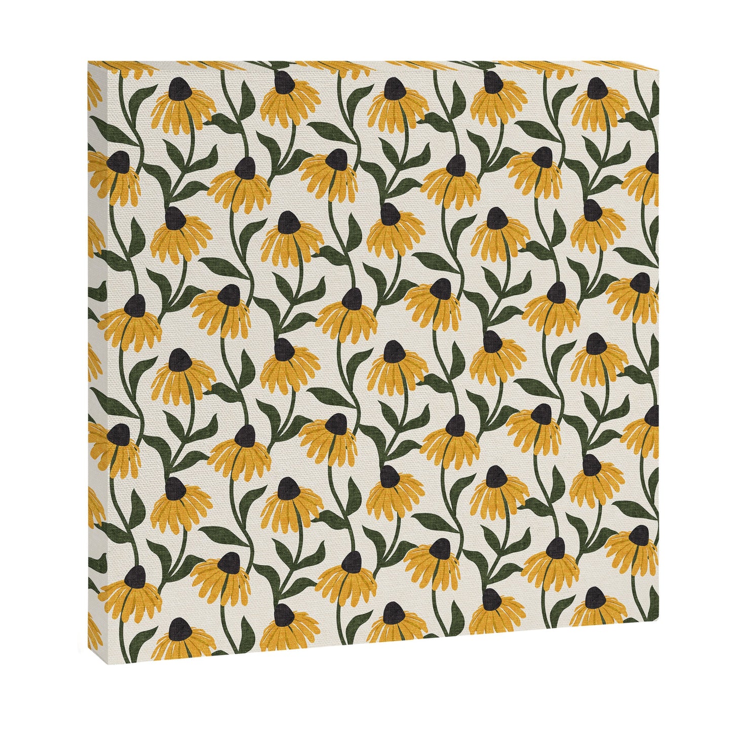 coneflowers - cream Canvas Print Gallery Image 6