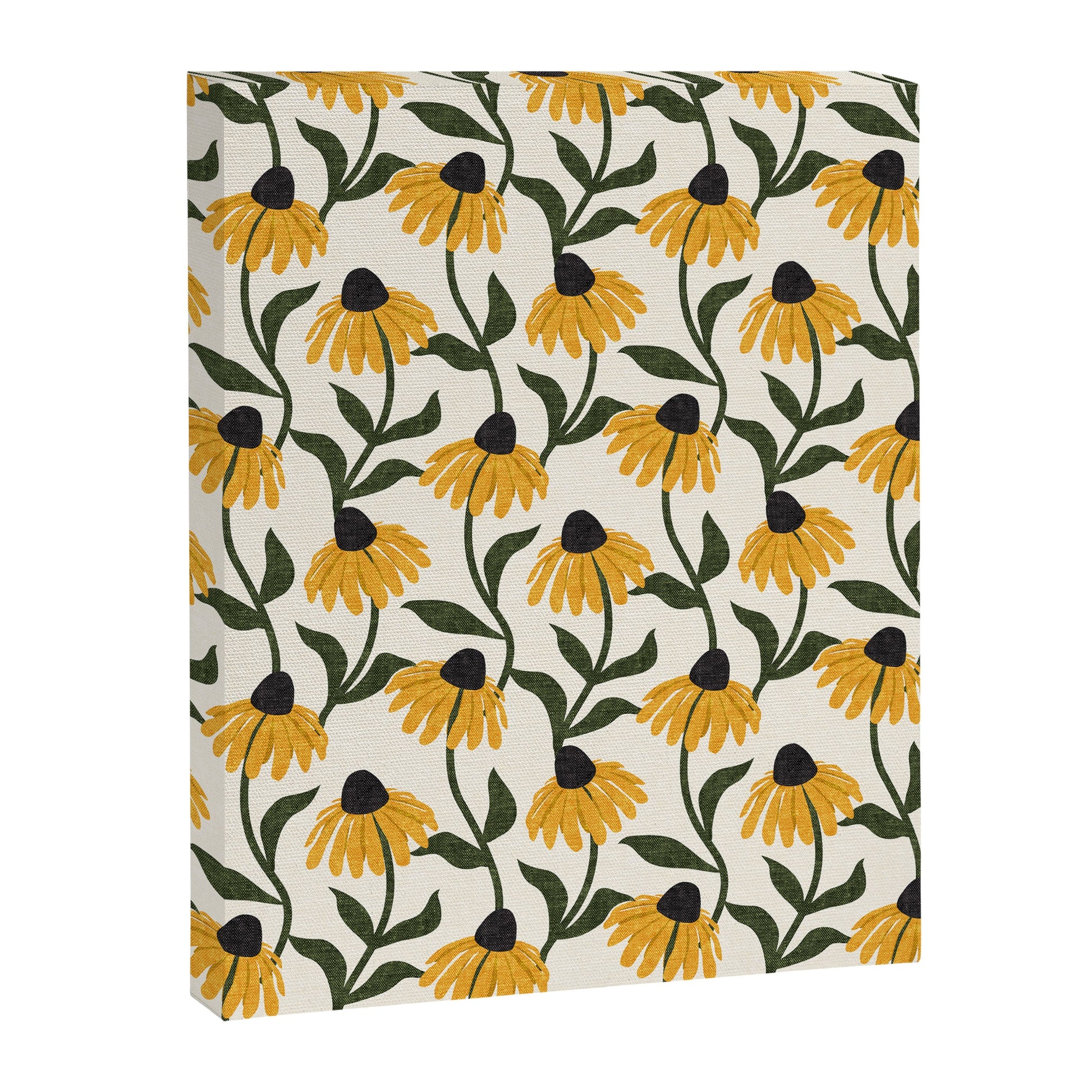 coneflowers - cream Canvas Print Gallery Image 7