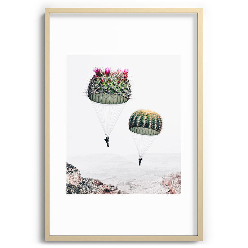 Flying Cacti Framed Art Print Gallery Image 102
