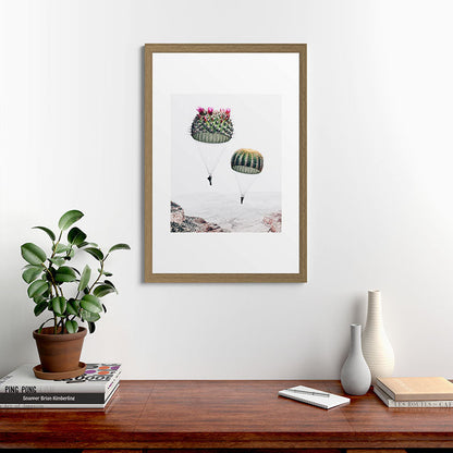 Flying Cacti Framed Art Print Gallery Image 56