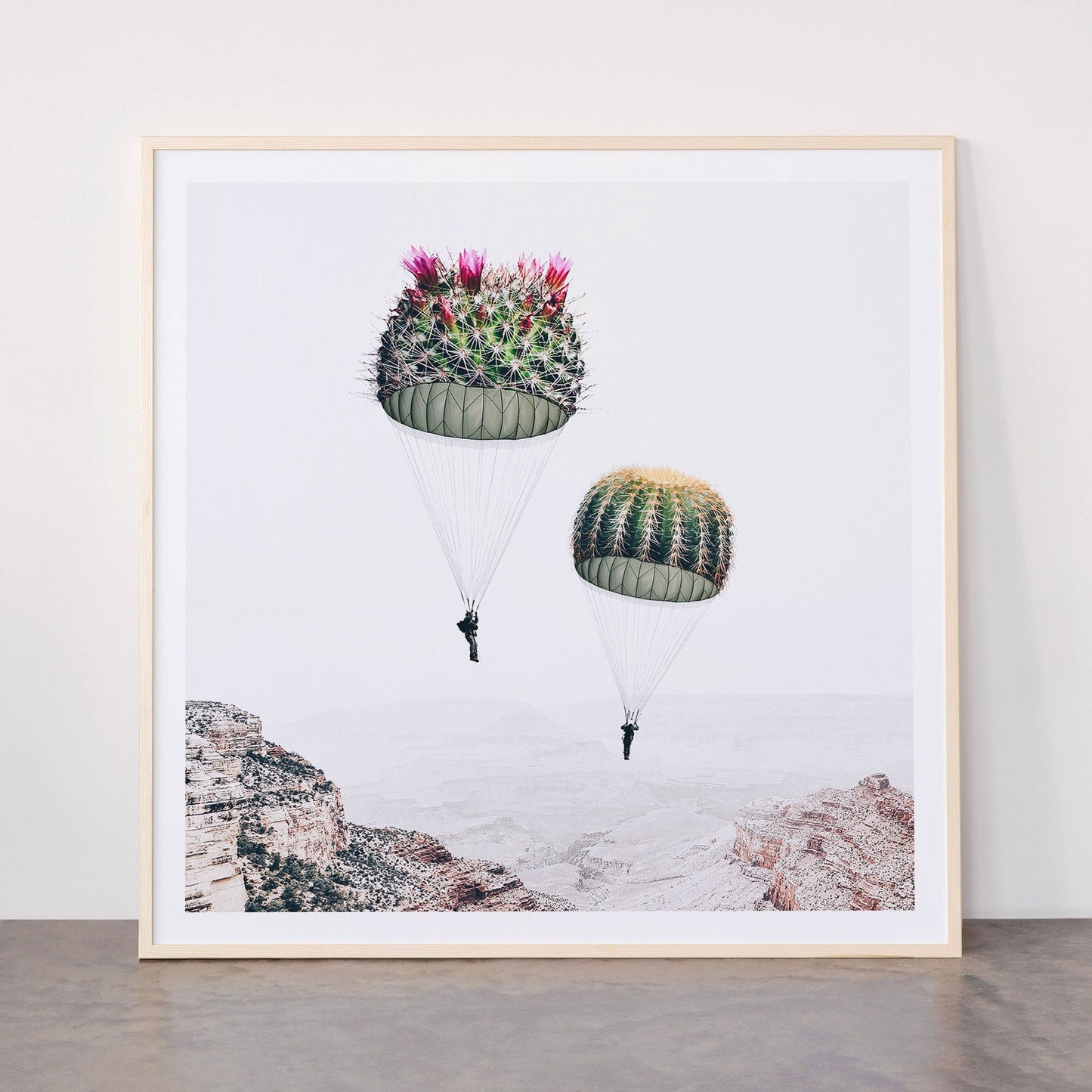 Flying Cacti Framed Art Print Gallery Image 33