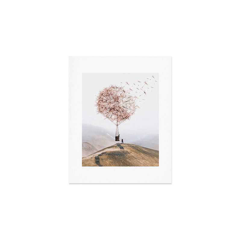 Flying Dandelion Art Print Gallery Image 1