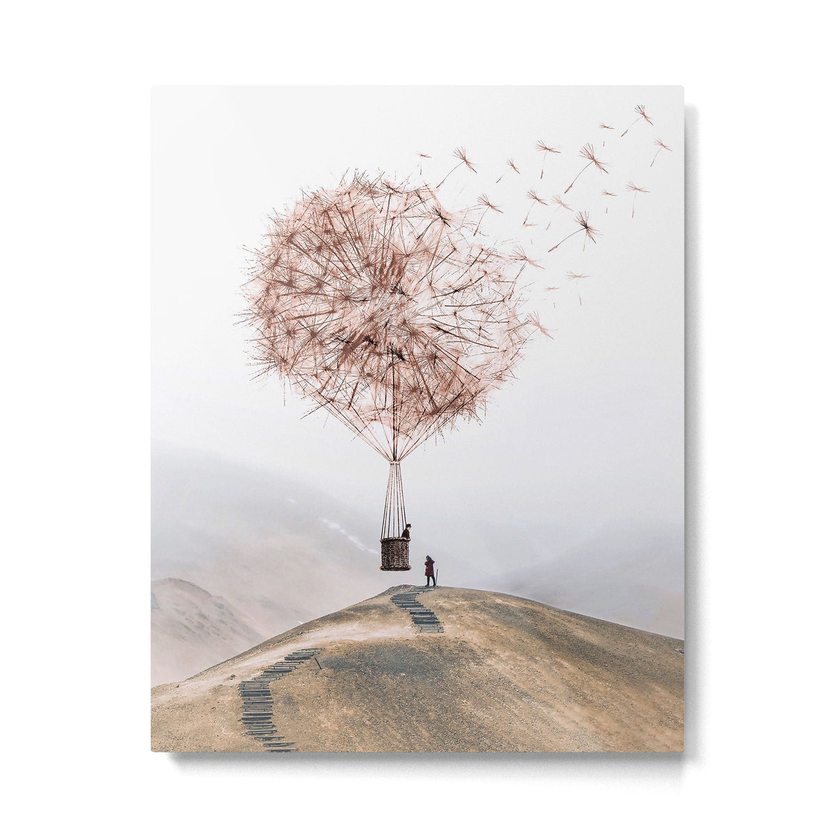 Flying Dandelion Metal Print Gallery Image 3