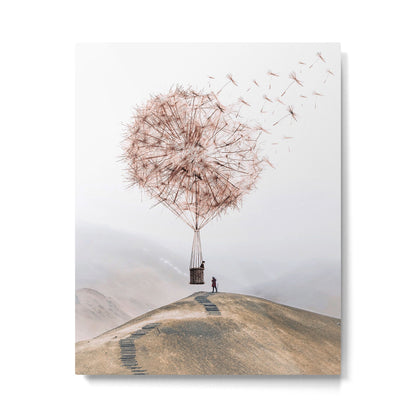 Flying Dandelion Metal Print Gallery Image 1