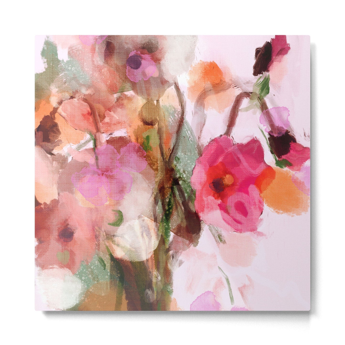 floral abstract 3 22 Metal Print Gallery Image 2