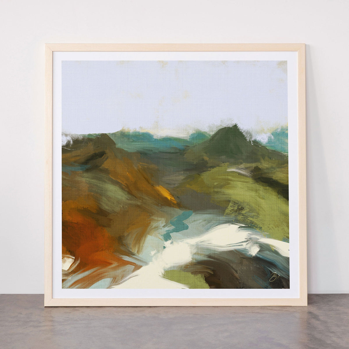 the path abstract landscape art Framed Art Print Gallery Image 77