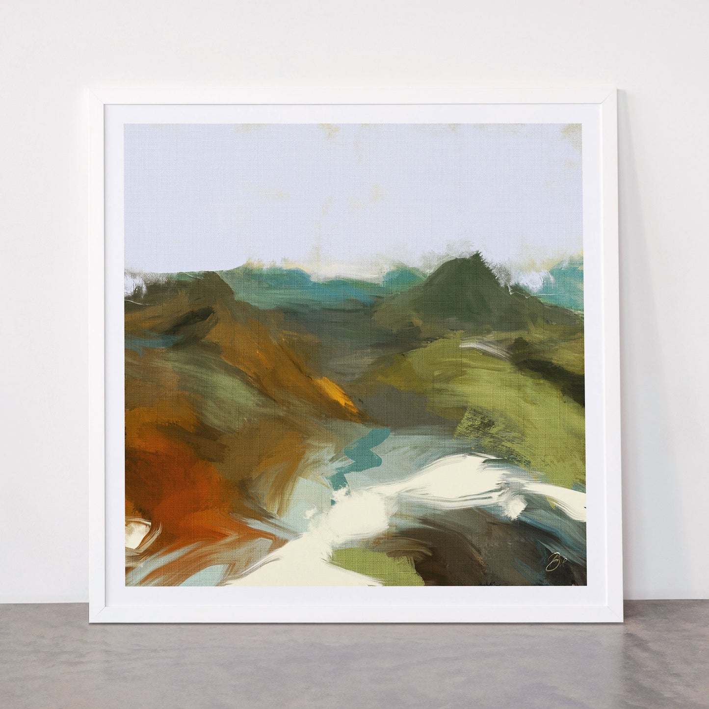 the path abstract landscape art Framed Art Print Gallery Image 87