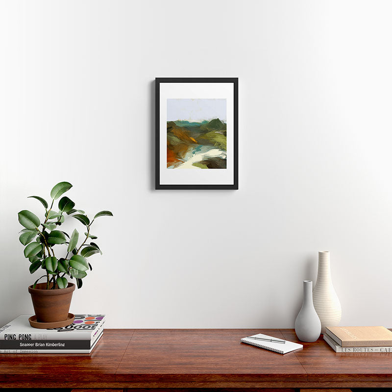 the path abstract landscape art Framed Art Print Gallery Image 4