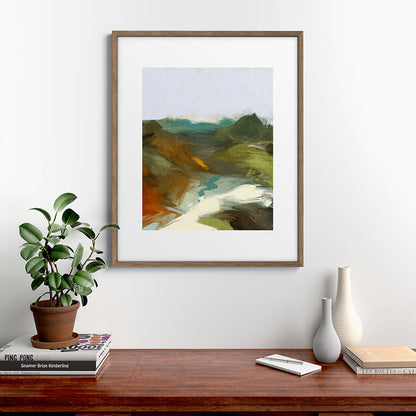 the path abstract landscape art Framed Art Print Gallery Image 19