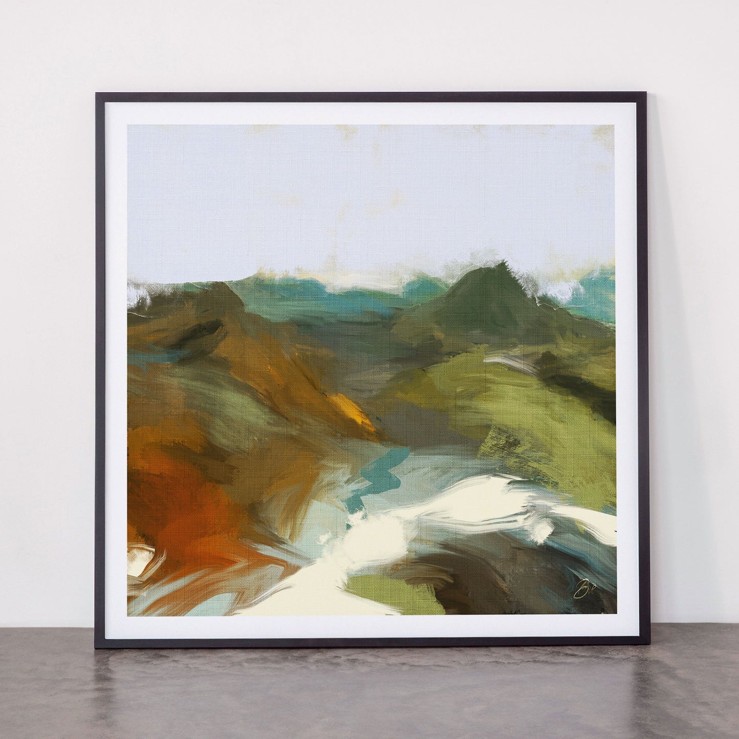 the path abstract landscape art Framed Art Print Gallery Image 11