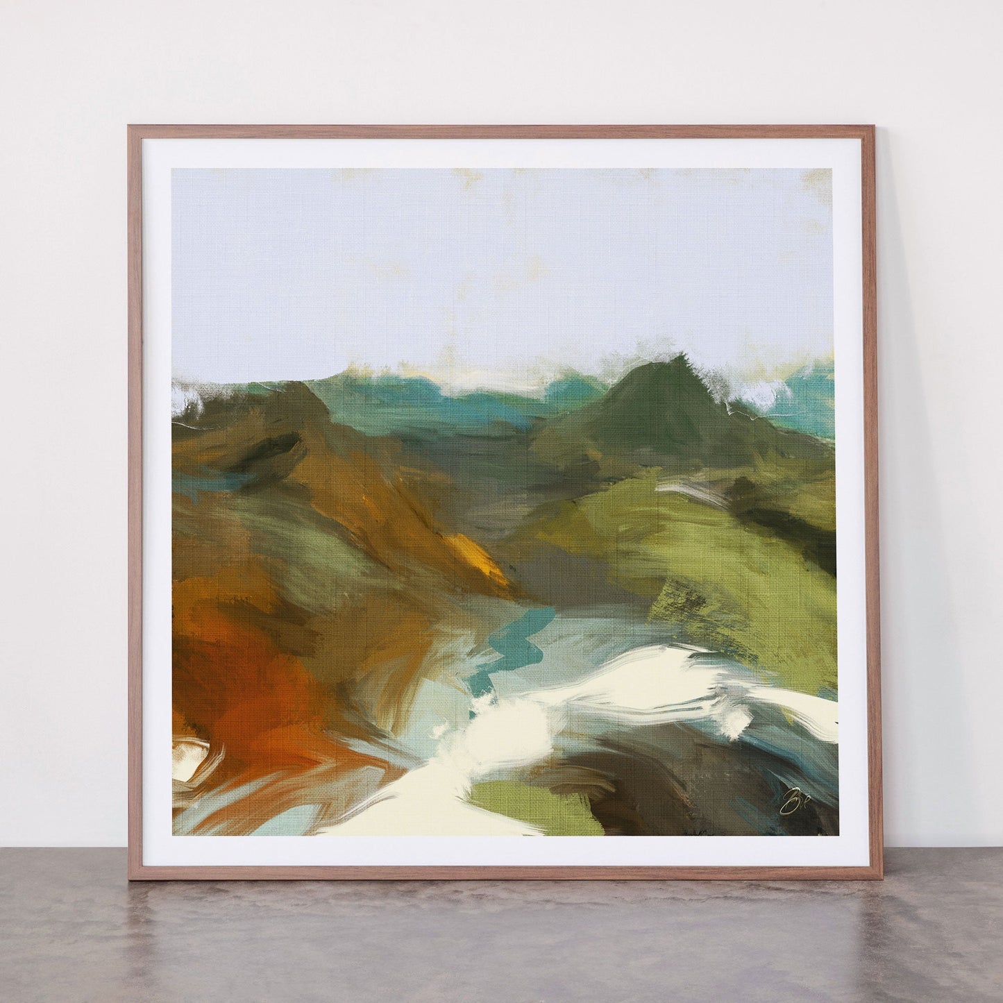 the path abstract landscape art Framed Art Print Gallery Image 21