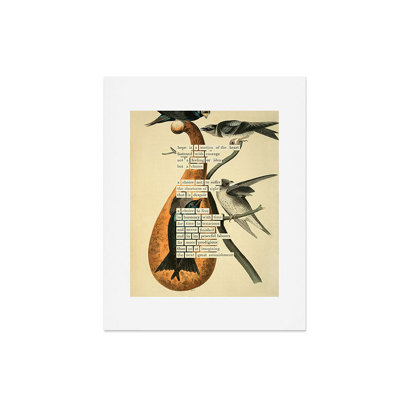 Purple Martin Divination from # An Almanac of Birds # Divinations for Uncertain Days Art Print Gallery Image 4
