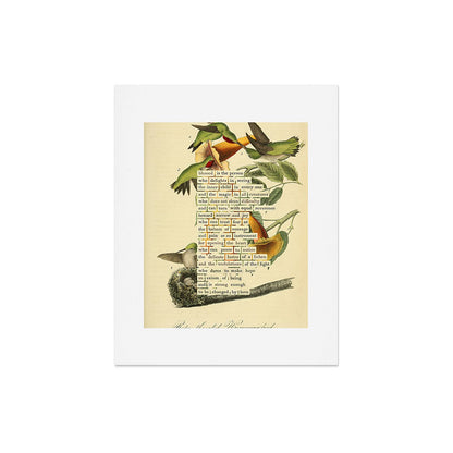Ruby-throated Hummingbird Divination from # An Almanac of Birds # Divinations for Uncertain Days Art Print Gallery Image 5
